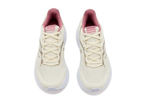 Saucony Women's Cohesion 18 Sneaker, Vanilla/Mauve, 9