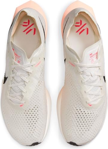 Nike Men's Zoomx Vaporfly Next% 3 Trainers, Sail Black Crimson Tint Guava Ice, 40.5 EU