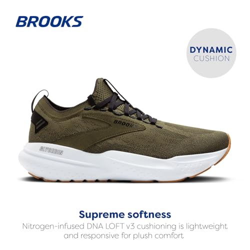 Brooks Men’s Glycerin Stealthfit 21 Neutral Running Shoe - Green/Black/White - 8.5 Medium