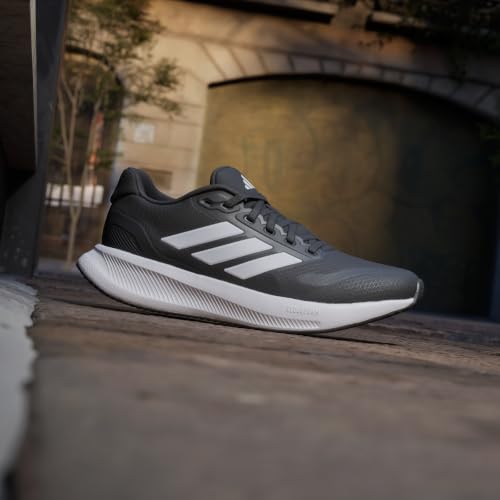 Adidas Women's Run Falcon 5, Black/White/Black, 7.5