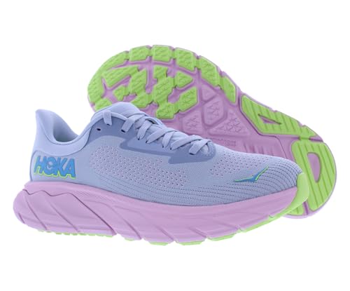 HOKA Arahi 7 Womens Shoes Size 9.5, Color: Gull/Pink Twilight - alternate view 2