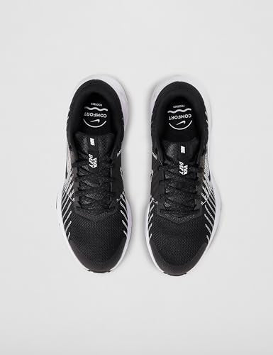 Nike Women's Run Defy Road Running Shoes, Black/White-Wolf Grey, 8