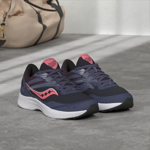 Saucony Women's Cohesion 15 Running Shoe, Cobalt/Punch, 9