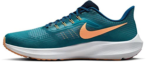 NIKE Air Zoom Pegasus 39, Men's Trainers, Spruce Lt Crimson Valerian, Size 44 EU