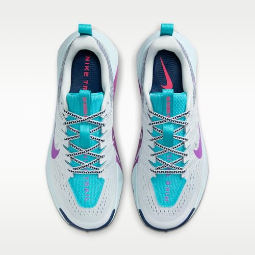Nike Wildhorse 10 Men's Trail Running Shoes (Pure Platinum/Midnight Navy/Dusty Cactus/Vivid Purple) Size 8 - alternate view 4