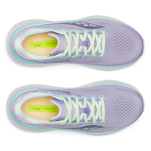 Saucony Women's Guide 19 Running Shoe, Haze/Splash, 8 Medium