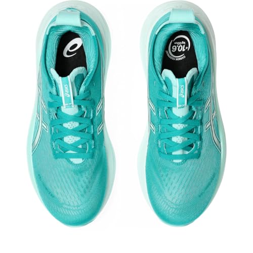 ASICS Gel-Cumulus 27 Black/Concrete, Wave Teal Illuminate Mint, 7 US