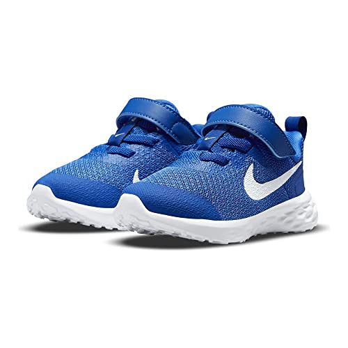 Nike Revolution 6 Nn (GS), Unisex Children's Gymnastics Shoes, Game Royal White Black, 5 US