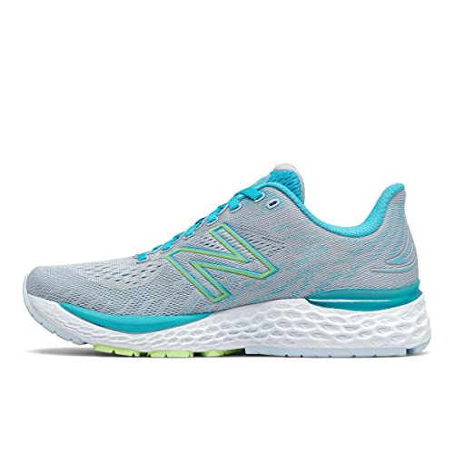 New Balance Women's Running Fresh Foam 880 v11, Wide, Light Cyclone/Virtual Sky, 5