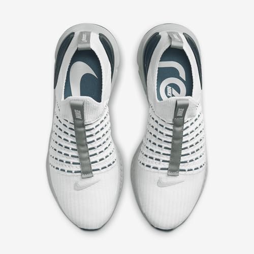 Nike React Phantom Run Flyknit 2 Women's Road Running Shoes (DO6698-001, Platinum Tint/Dark Teal Green/Jade Smoke/Light Silver) Size 12