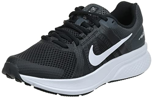 Nike Women's W Run Swift 2 Shoe, Black White Dk Smoke Grey, 8