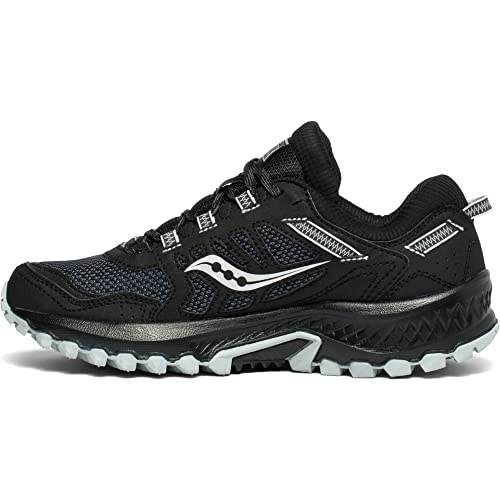 Saucony Women's Versafoam Excursion TR13 Trail Running Shoe, Black, 8