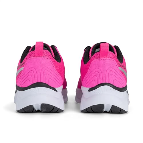 Saucony Cadence (Little Big Kid) Sneaker, Fuchsia, 4 Wide US Unisex