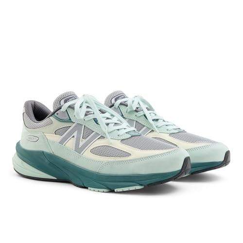 New Balance Unisex Made in USA 990v6, Size: 13 Width: D Color: Clay Ash/New Spruce/Slate Grey