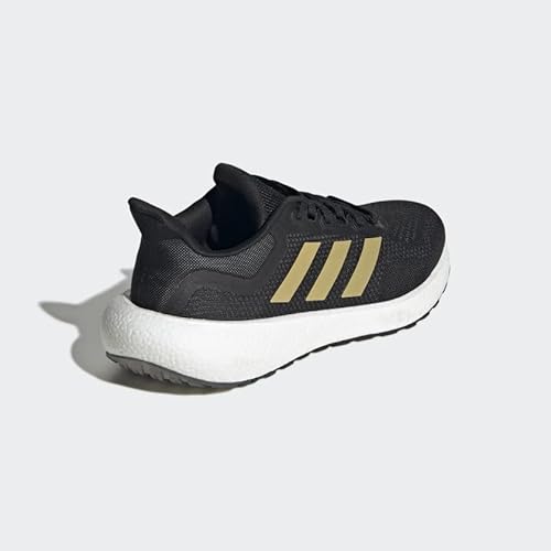 adidas Women's Pureboost 22 Black/Gold Metallic/Carbon 5.5