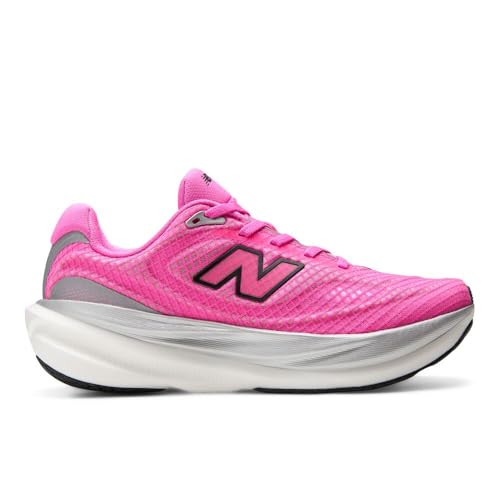 New Balance Women's Fresh Foam X 1080 V15 Running Shoe, Pink Heat/Black, 10.5