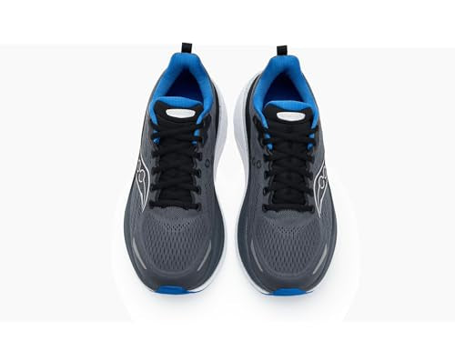 Saucony Men's Hurricane 25 Sneaker, Shadow/Black, 10.5