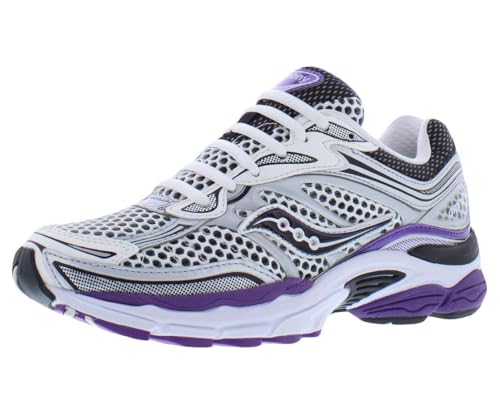 Saucony ProGrid Omni 9 Unisex Shoes Size 6, Color: Silver/Purple-Silver