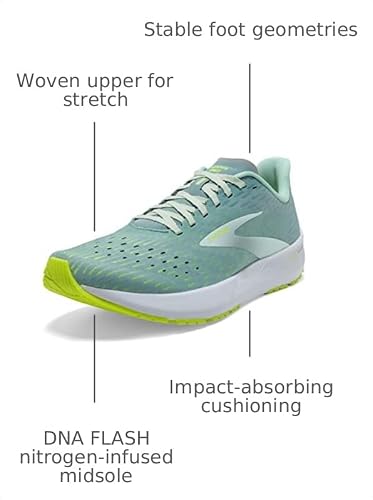 Brooks Women's Hyperion Tempo Road Running Shoe - Blue/Aqua/Nightlife - 8.5 Medium