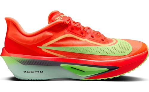 Nike Zoom Fly 6 Men's Road Racing Shoes (Bright Crimson/Lime Blast/Mint Foam/Cave Purple) Size 7