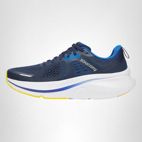 Saucony Men's Guide 18 Sneaker, Navy/Skydiver, 9.5