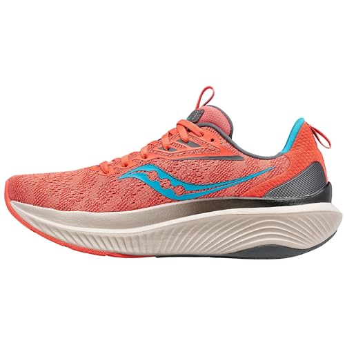 Saucony Women's Echelon 9 Sneaker, Coral/Ocean, 7