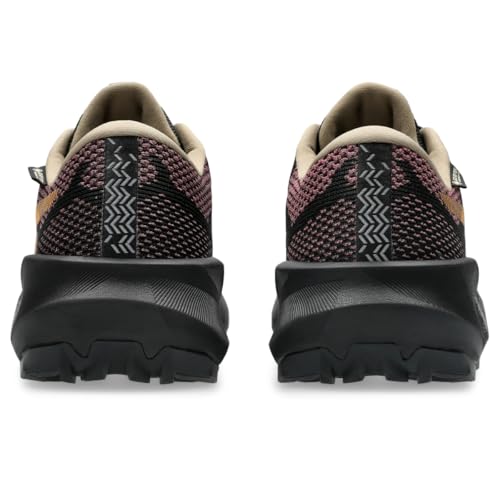ASICS Men's Trabuco 14 GTX Running Shoes, 10, Black/Brisket RED