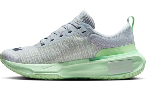 Nike Invincible 3 Women's Road Running Shoes (DR2660-009, Pure Platinum/Cool Grey/Vapor Green/Dark Obsidian) Size 10