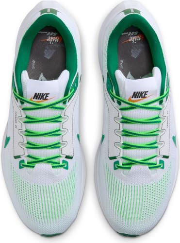 NIKE Men's Air Zoom Pegasus Sneaker, White Malachite Fir Green STRI, 11 US