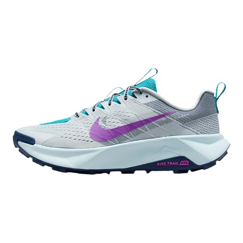 Nike Wildhorse 10 Men's Trail Running Shoes (Pure Platinum/Midnight Navy/Dusty Cactus/Vivid Purple) Size 8 - product image