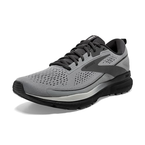 Brooks Men’s Trace 3 Neutral Running Shoe - Grey/Black/Ebony - 11.5 Medium