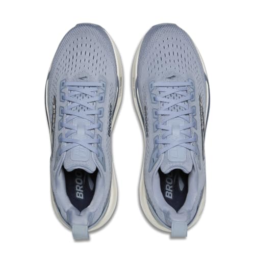 Brooks Men's Ghost Max 4 Running Shoes, Blue/Navy/Coconut, 9 US