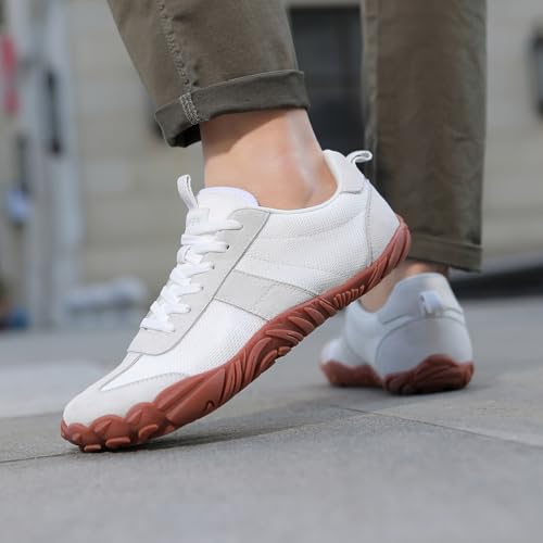 UBFEN Womens Barefoot Shoes Mens Wide Toe Box Zero Drop Minimalist Sneakers