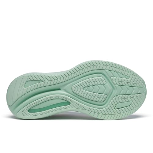 Saucony Women's Omni 22 Sneaker, Fog/Jade, 11 Wide