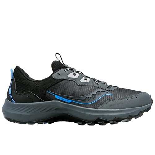 Saucony Men's Aura TR GTX Sneaker, Shadow/Black, 10