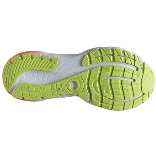 Brooks Men's Glycerin 20 Neutral Running Shoe - Lime/Red/Ebony - 10 Medium