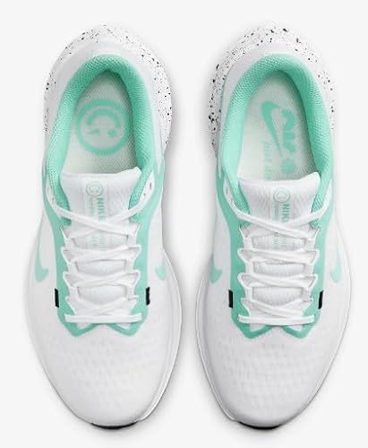 Nike Winflo 10 Women's Road Running Shoes (White/Black/Emerald Rise FN7106-100, US Footwear Size System, Adult, Women, Numeric, Medium, 6)
