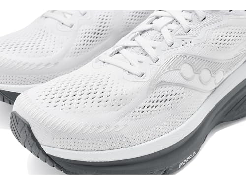 Saucony, Men, Guide 19, White/Shadow, 12.5, Medium