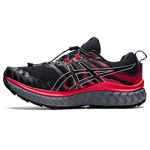 ASICS Men's Trabuco Max Running Shoes, 12, Black/Electric RED