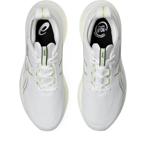ASICS Men's Gel-Nimbus 26 Running Shoes, 13, White/Birch