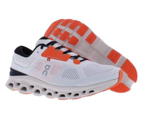 On Men's Cloudstratus 3 Trainers, White Sand, 12.5 US
