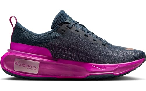 Nike Invincible 3 Women's Road Running Shoes (DR2660-404, Armory Navy/Vivid Grape/Hot Fuchsia/) Size 11.5
