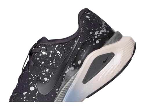 Nike Women's Structure 26 Run Cave Purple/Black/Metallic Dark Grey/Silt Red/Metallic Silver 8.5 Medium
