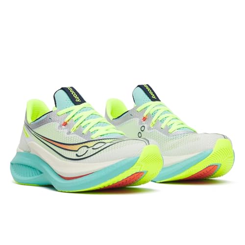 Saucony Women's Endorphin Pro 5 Sneaker, White/Splash, 11.5