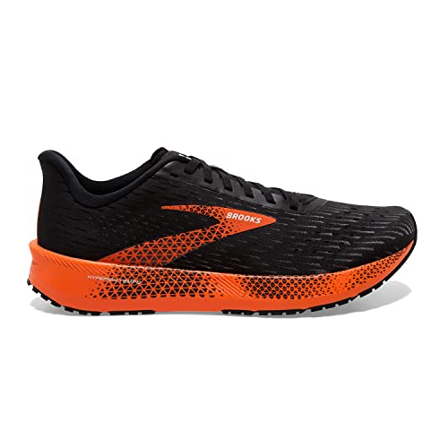 Brooks Men's Hyperion Tempo Road Running Shoe - Black/Flame/Grey - 8.5 Medium