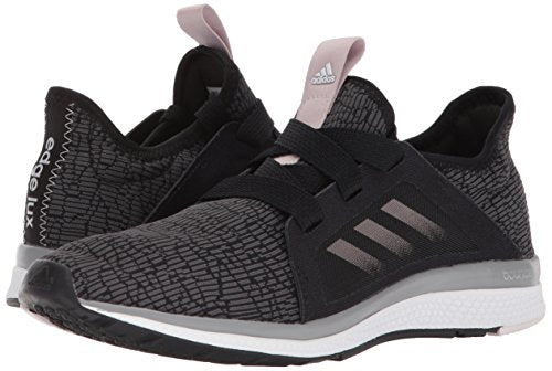 adidas Performance Women's Edge Lux Running Shoe, Black/Vapour Grey Metallic/Orchid Tint, 10.5 M US