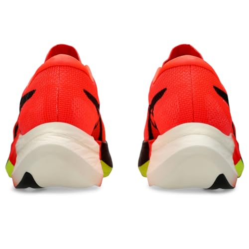 ASICS Unisex METASPEED Edge 3 Running Shoe, 5.5M / 7W, Sunrise RED/Black