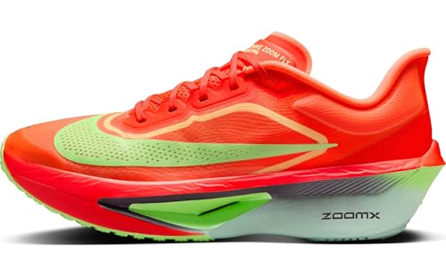 Nike Zoom Fly 6 Men's Road Racing Shoes (Bright Crimson/Lime Blast/Mint Foam/Cave Purple) Size 8