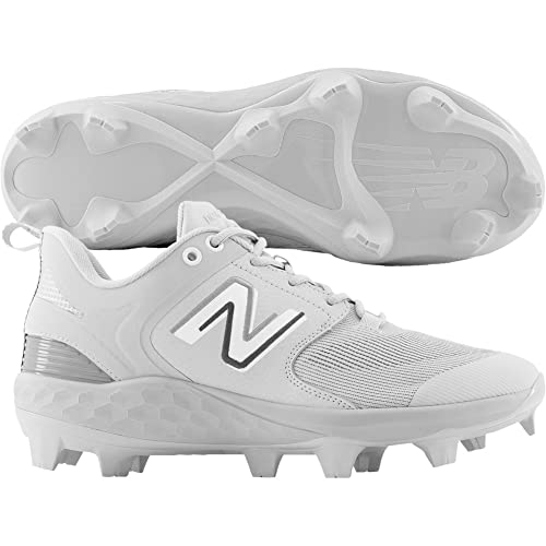 New Balance Men's Fresh Foam 3000 V6 Molded Baseball Shoe, Grey/White, 15 M