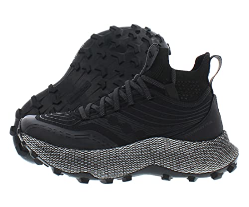 Saucony Womens Endorphin Trail Mid Runshield Sock Trainer Hiking Shoes Black